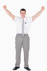 Portrait of a successful salesperson