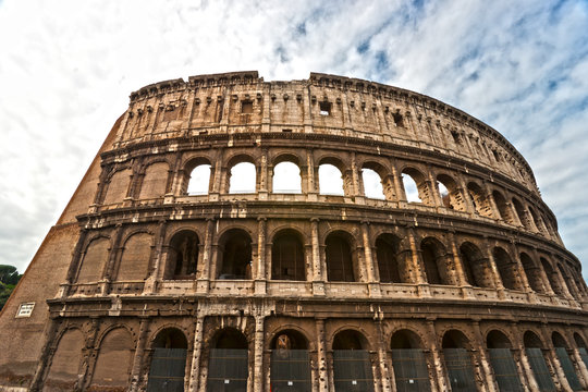 The Majestic Coliseum, Rome, Italy.