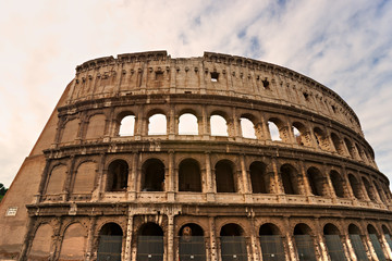 Fototapeta na wymiar The Majestic Coliseum, Rome, Italy.