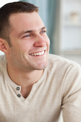 Obraz premium Portrait of a smiling man posing