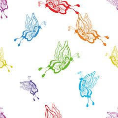 Background, butterflies