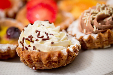 beautiful sweet delicious cupcakes, shallow dof