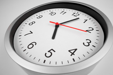 Classic clock macro shot by wide angle lens