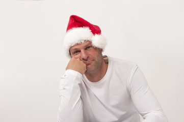 Nachdenklicher Weihnachtsmann