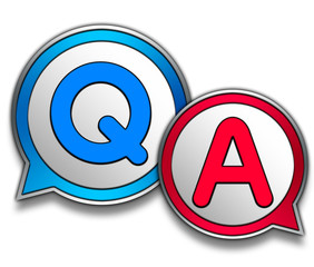 Obraz premium FAQ型ふきだし