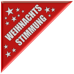 Button rot Haken WEIHNACHTS STIMMUNG