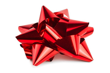 Single Red Christmas Bow