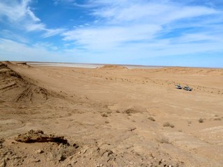 Fototapeta na wymiar Felsental in der Sahara