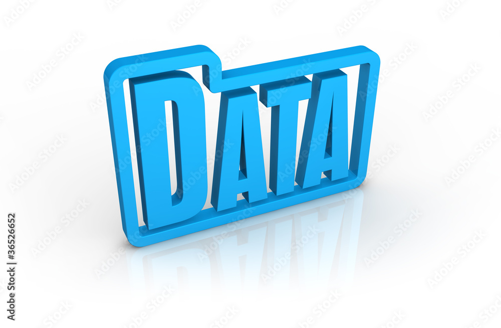 Poster computer data concept