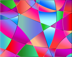 Stained glass texture, red tone, background vector