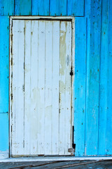 Old wood wall and door