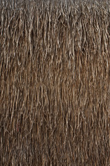 Native Thai style cottage wall made from leaves