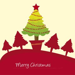 Fototapeta premium trees card