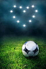 Naklejka premium Miłość do piłki nożnej