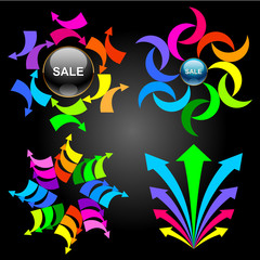 Fototapeta premium Set of vector design elements47