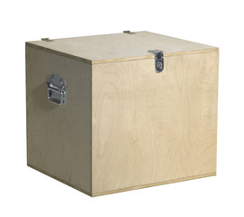 cubic wooden box
