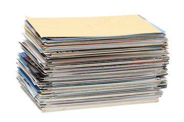 Stack of postcards