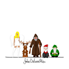 engel rentier krampus weihnachtsmann wichtl III