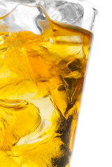 Closeup whiskey shot