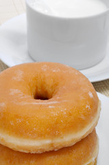 donuts and milk