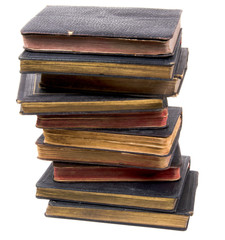 Stack of antique books