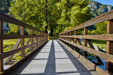 Wooden footbridge - Powered by Adobe