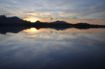 Obraz premium Abendstimmung Hopfensee