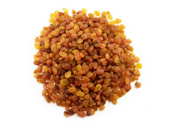 round pile of raisins