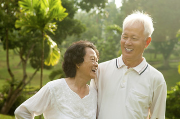 Obraz premium Asian Senior Couple