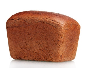 delicious ​​rye bread isolated on white