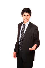 Smiling businessman standing