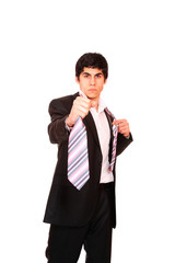 Smiling businessman standing