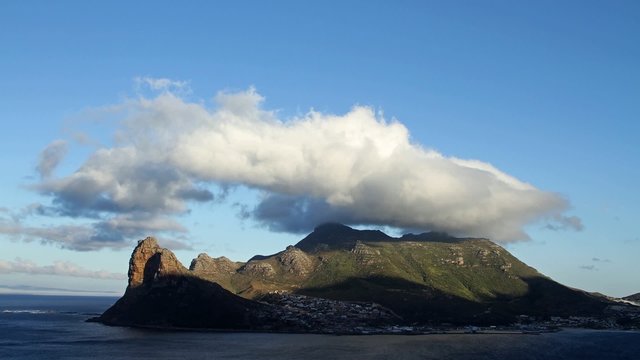 Time lapse of  clouds over Hout Bay, Western Cape, South Africa