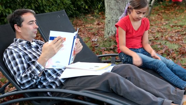 r&eacute;viser ses le&ccedil;ons avec son p&egrave;re