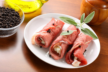 Involtini di carne - Meat rolls - 36547262