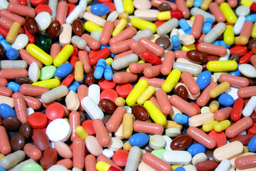 Fototapeta na wymiar Colorful drugs