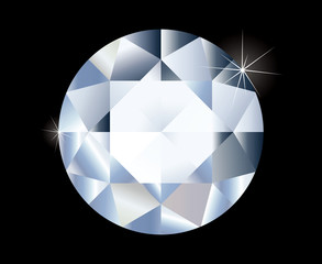 Shiny bright diamond