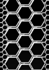 abstract background in the form of honeycombs