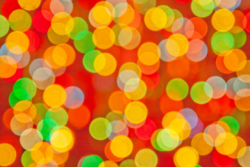 Defocused abstract festive lights