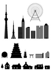 建築物シルエット