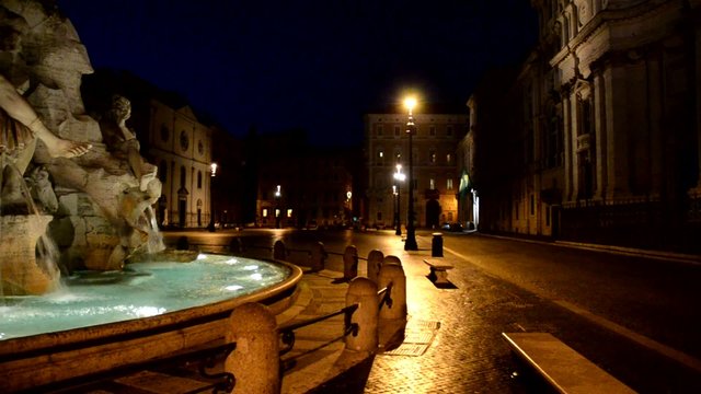 Piazza Navona, Fontana dei Fiumi, Roma