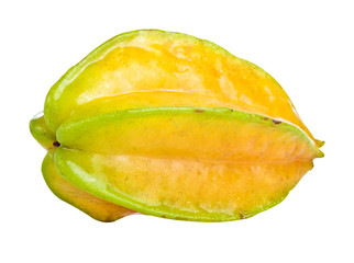 Star fruit isolated on a white background