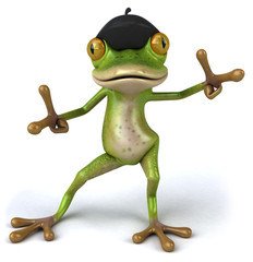 Naklejka premium French frog