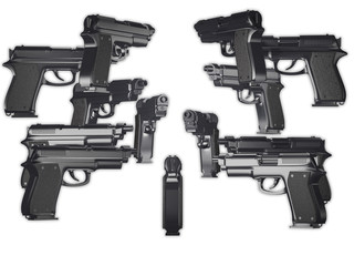 hand gun 3d