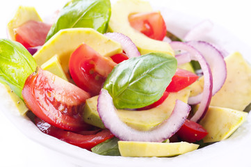 Gemischter Salat mit Avocado