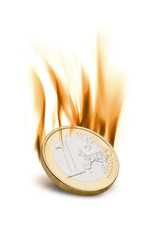 Brennender Euro