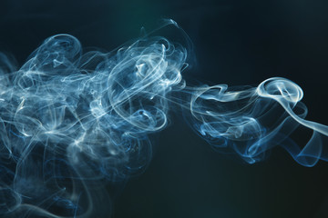 Fototapeta premium smoke on the black background