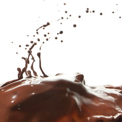 pouring chocolate
