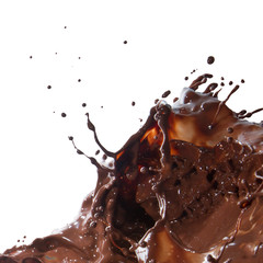 pouring chocolate