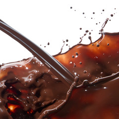 pouring chocolate